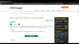 Exploiting XSS to perform CSRF-Web Security Academy