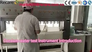 Condom water test instrument. The machine test two sets of six condoms. Result be viewed on computer