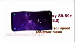Samsung Galaxy S9 : How to Set Cursor speed Assistant menu (Android Oreo)