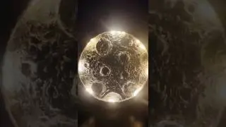 DIY Texture Moon Lamp #diy #moon #craft #viral #ytshorts