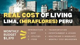The $1,370 REAL Miraflores Cost of Living in Lima, Peru #travel #lima