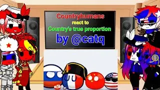 Countryhumans react to Country's true proportion by @catq(for my special 17th b-day today)