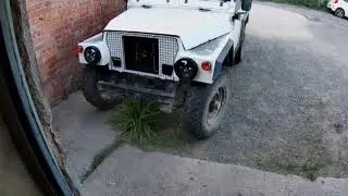 1979 Land rover Lightweight Nimlet with new headlights . spot Ford Sierra Cosworth .