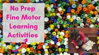 Fine motor activities For Toddlers (at home activities)