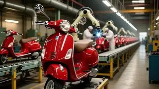 How Vespa Scooters Are Made: Inside the Legendary Italian Factory (Full Process)