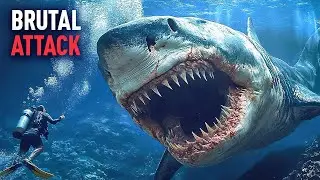 Scuba Divers Capture a Monster Shark Larger Than Megalodon &ndash; Terrifying Encounter Caught on Camera!