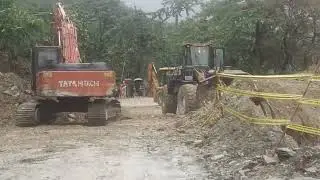 Land slide way of Gangtok Sikkim