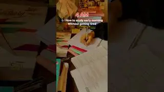 4 AM study routine when sleeping is not an option🤯