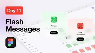 Ежедневное задание по пользовательскому интерфейсу | День 11 | Дизайн и анимация Flash-сообщений