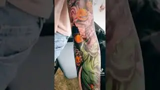 Halloween tattoo sleeve (temporary)