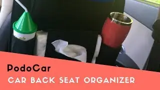 PodoCar - Multi-Pocket Car Back Seat Organizer