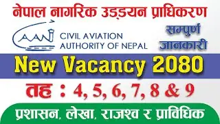 CAAN Vacancy 2080 | Civil Aviation Authority of Nepal | नेपाल नागरिक उड्डयन प्राधिकरण | Loksewa