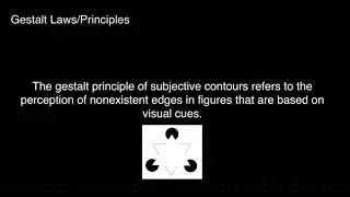 Gestalt Laws and Principles NC 9: Subjective Contours
