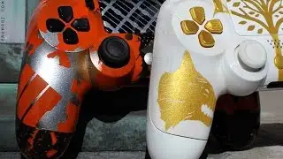 Iron Banner Themed Designy PS4 Controller Hand Airbrushed by ProModz.com