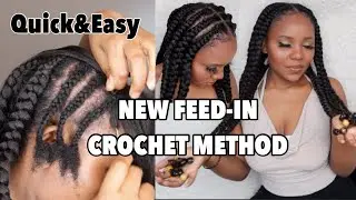 POP SMOKE CROCHET BRAIDS: MY NEW 2020 CROCHET METHOD, FEED-IN BRAIDS! (JUMBO BRAIDS)
