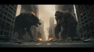King Kong vs. Leopard Wolf King &mdash; The Battle for Urban Awakening#animals #funny #kingkong
