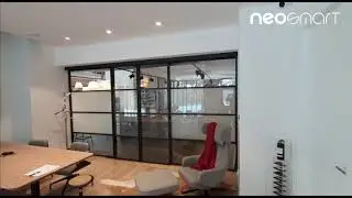 NEOSMART FIlm |  Cloison Coulissante |  Sliding glass partition