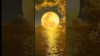 There is a yellow moon 🌙👌 #yellow #moon #viralshorts