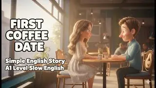 Learn English with a Cute Coffee Date ☕ | A1 Listening Practice