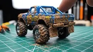 Vintage 164 Scale Micro Monster Truck Revitalization #VintageToys #MicroMonsterTruck #164Scale