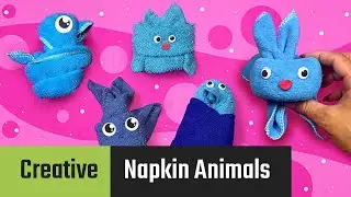 How to Fold 5 Fun Towel Animals: Bunny, Cat, Fish, Bird and Bat &ndash; Easy and Adorable DIY Ideas