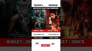 Baaghi 4 vs madrasi movei 2nd day box office collection Comprison 🍿| #baaghi4 #madrasi #shortsfeed |