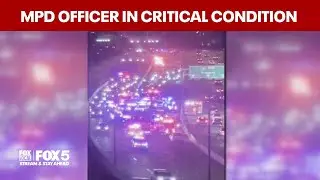 MPD officer still in critical condition day after I-695 crash