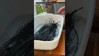 🧺Set and Preserve Color on Dyed Pine Needles | Vinegar Bath Technique