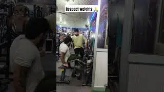 Respect weights💪 #fitness #gym #bodybuilding #workout #motivation #fit #respect