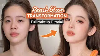 Peach Glam Transformation – Full Makeup Tutorial