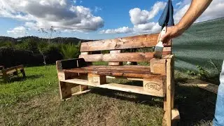 Pronta anche questa panchina con il aiuto del mio 🐕 🤠 