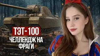 ЧЕЛЛЕНДЖ НА ФРАГИ И ПРОКАЧКА ТЭТ-100! 🌸 Мир Танков