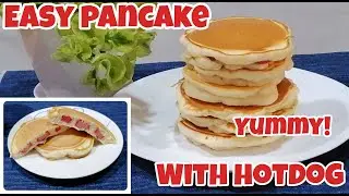 How to make Pancake with Hotdog // Easy And Yummy Pancake