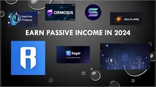 Earn passive income in 2024 $RON $SOL $OSMO $INJ