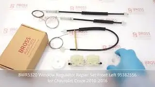 BWR5320 Window Regulator Repair Set Front Left 95382556 for Chevrolet Cruze 2010-2016