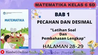 Matematika Kelas 6 Bab 1 : Latihan Soal dan Pembahasan Lengkap - Halaman 28-29 Kurikulum Merdeka