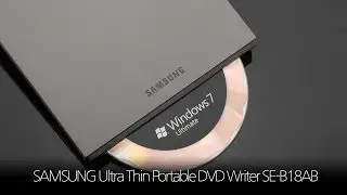 SAMSUNG Ultra Thin Portable DVD Writer SE-B18AB Review!