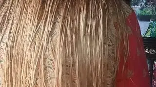 half hair mien cutedown ke sath color||Half hair mien Gold color