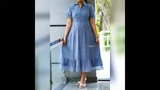 Women's Midi dress in  printed Georgette material** Rs 699**Watsapp 7012764882