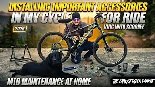 Installing Important Accessories In My Cycle for Ride | MTB Maintenance At Home | Vlog With Scoobee