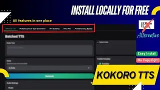 Install Latest KOKORO TTS 'All In One' locally on your pc | free text-to-speech | No copyright