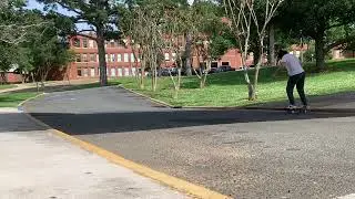 FS 180 off curb + fakie pop shuv + lil fakie nose stall