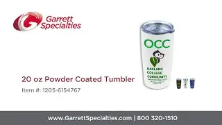 20 oz Powder Coated Tumbler