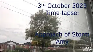 3 October 2025 Time-lapse: Storm Amy's approach
