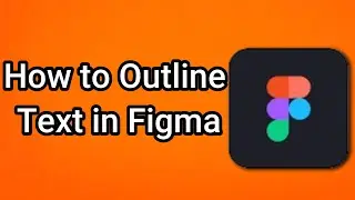 Как сделать контур текста в Figma
