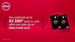 Get up to R2 500* cash with an Absa Premium Card.