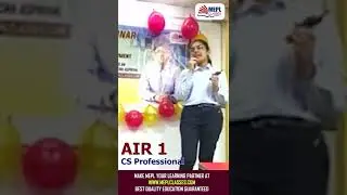 CS Professional AIR 1 Talking About Mohit Agarwal Sir 🤔 | MEPL Classes
