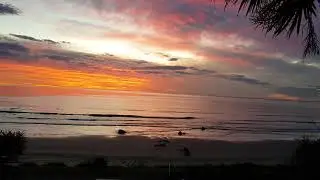STUNNING SUNSET OVER THE SEA - KAKA POINT NZ