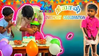 Dhiyash 2nd Birthday Celebration 🎂 | Dhiya dhiyash Family Vlog