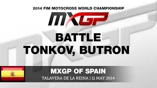 MXGP of Spain 2014 Aleksandr Tonkov & Jose Butron Battle - Motocross